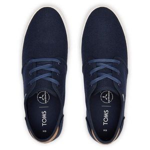🌃LIKE NEW Men’s TOMS Sneaker Size 12 CARLO Navy Heritage Canvas Upper🌃